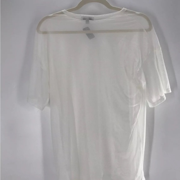 Fashion nova white shirt see through size M-L see-through shirt - Picture 3 of 8